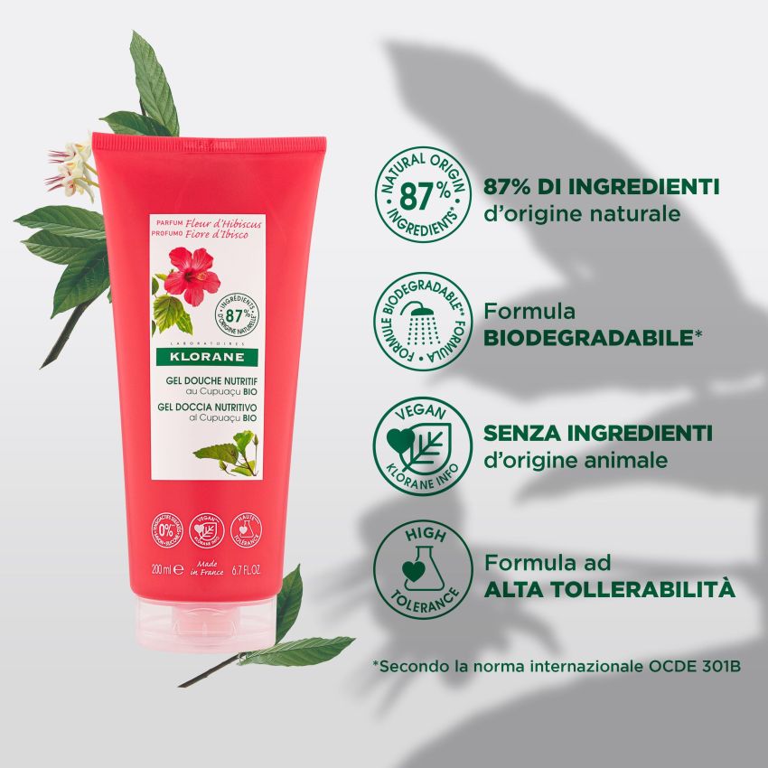 Klorane Ibisco Flower Shower Gel 200ml
