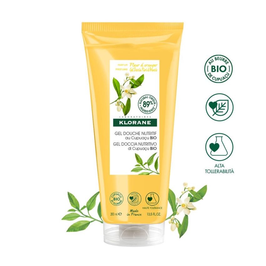 Klorane Gel Doccia al Miele d'Arancio - 200ml