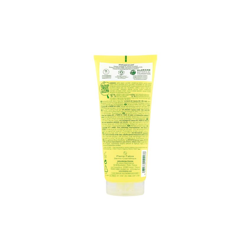 Gel Doccia al Zest D'Agrumi Klorane - 200ml