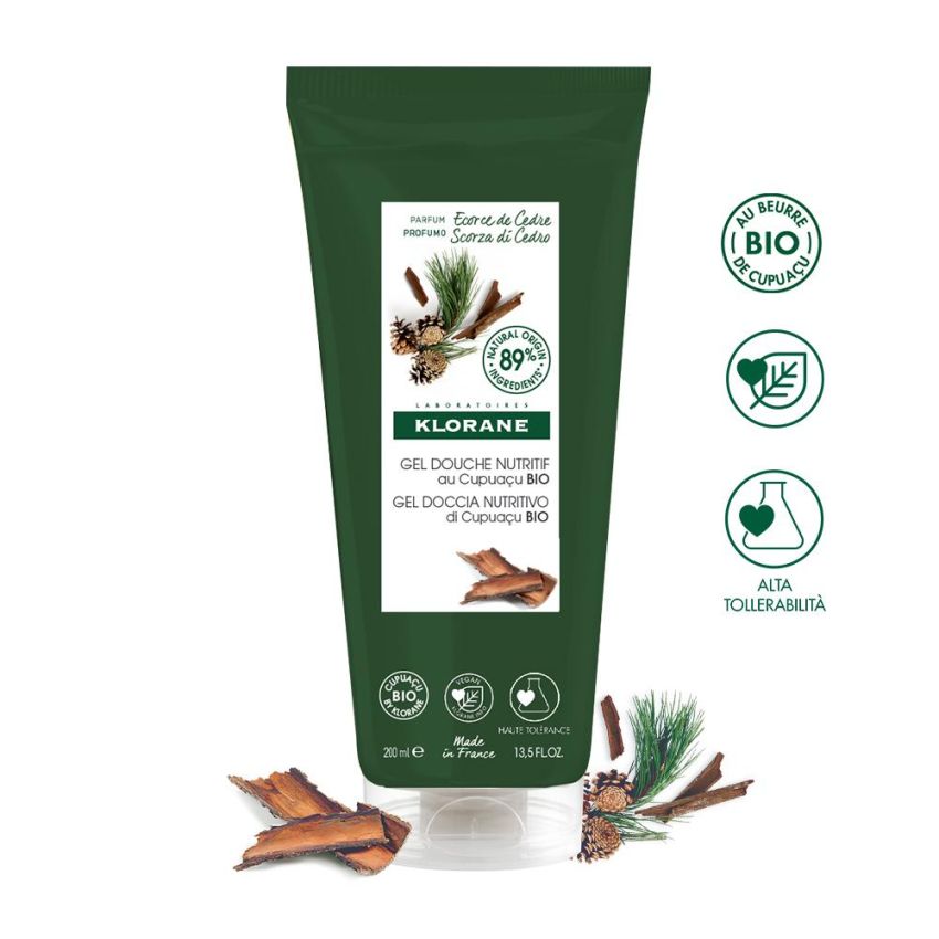 Gel Doccia Klorane con Essenza di Scorza di Cedro - 200ml