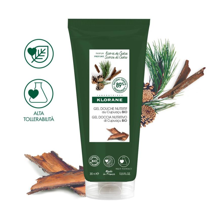 Gel Doccia Klorane con Essenza di Scorza di Cedro - 200ml