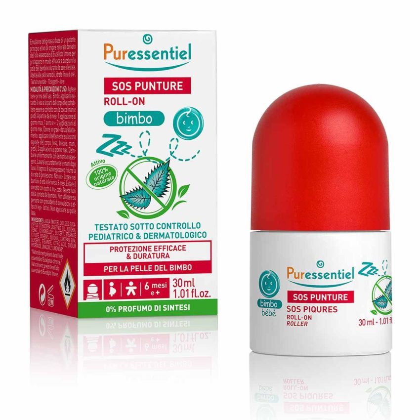 Puressentiel Roll-On Relief per Punture di Insetti per Bambini, 30ml