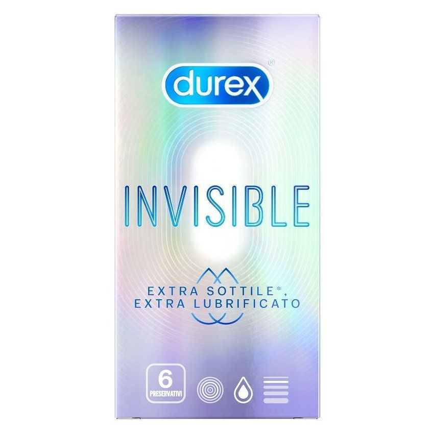 Durex Invisible Extra Lubricated 6 Condoms Pack