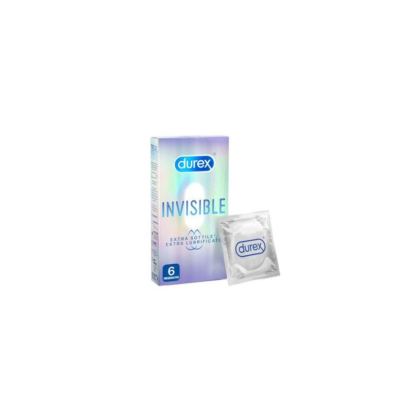 Durex Invisible Extra Lubricated 6 Condoms Pack