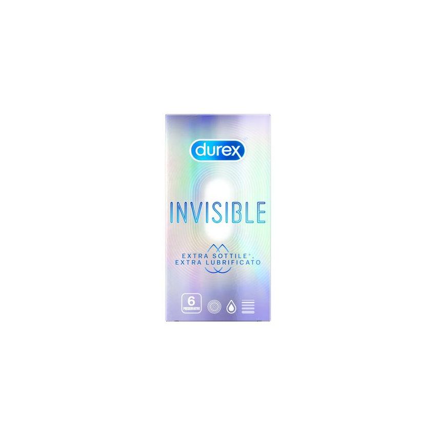 Durex Invisible Extra Lubricated 6 Condoms Pack