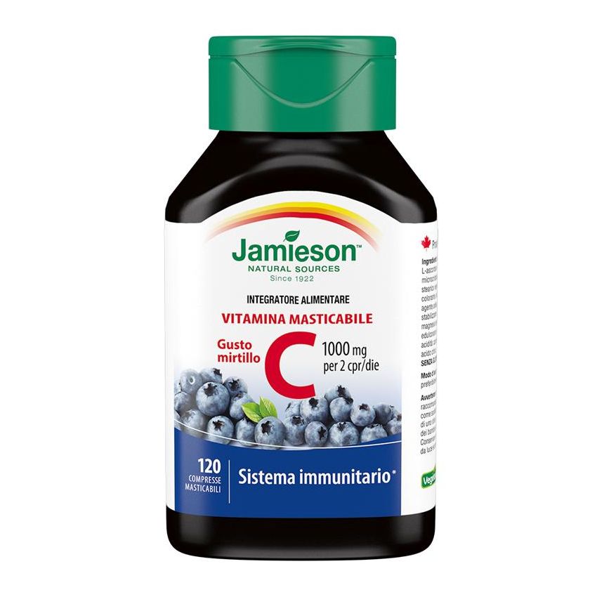 Jamieson Vitamina C 1000 Mirtillo - 120 Compresse Masticabili