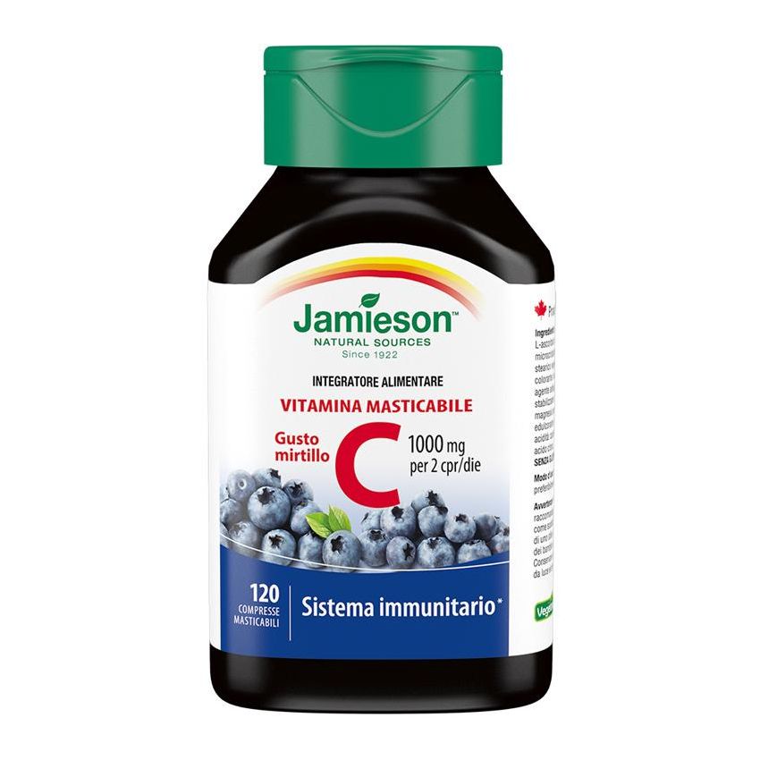 Jamieson Vitamina C 1000 Mirtillo - 120 Compresse Masticabili