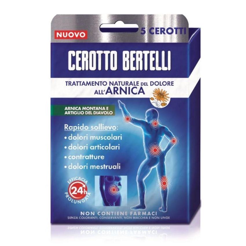 Bertelli Cerotti Arnikos - Confezione da 5 Pezzi