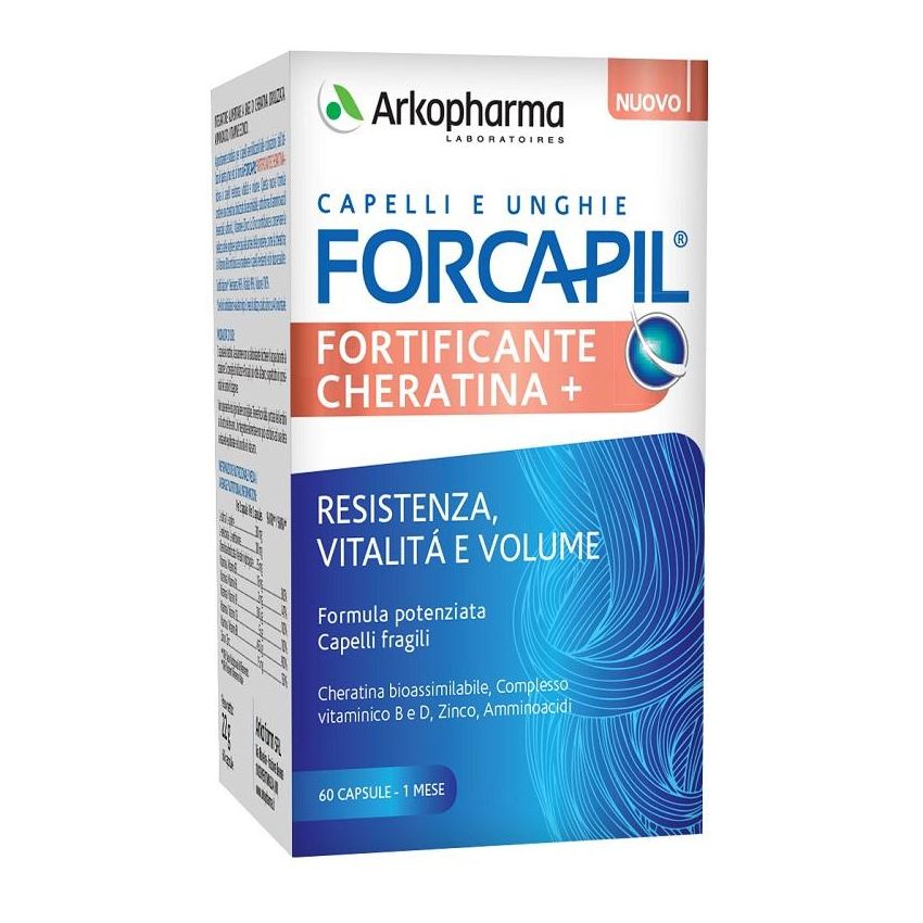 Arkopharma Forcapil Fortificante con Cheratina - 60 Compresse