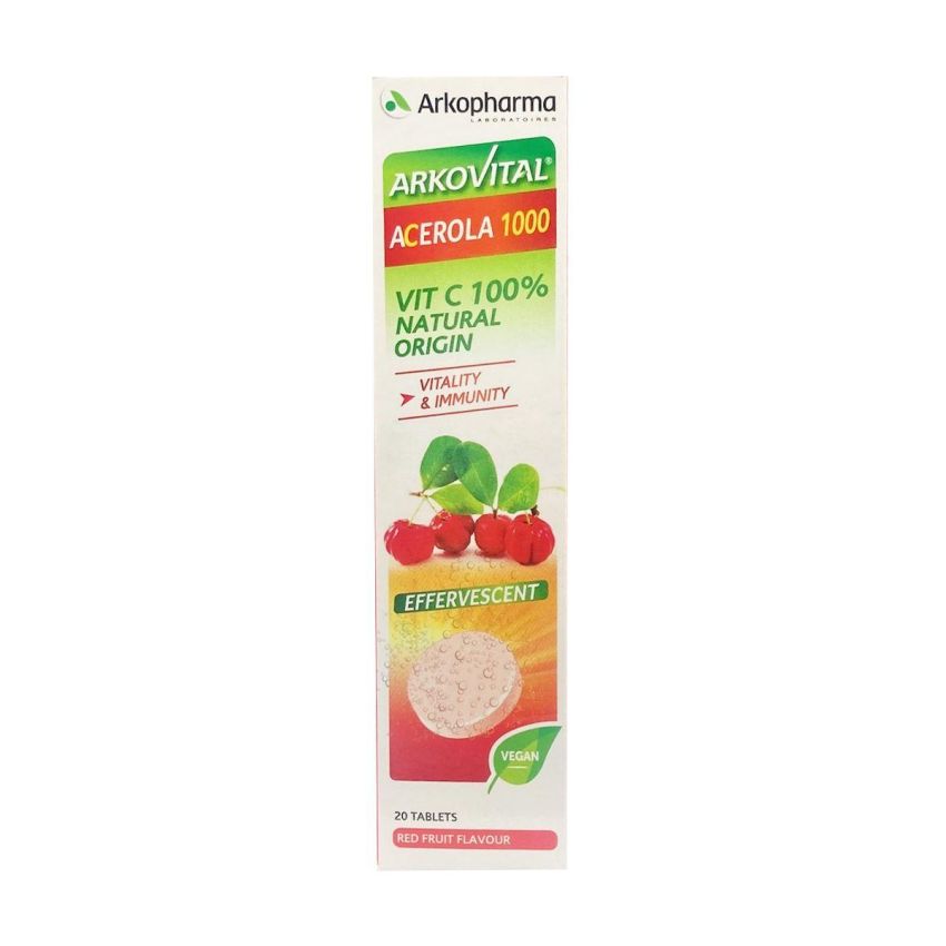 Arkopharma Arkovital Compresse Effervescenti Acerola 1000 - 20 Compresse