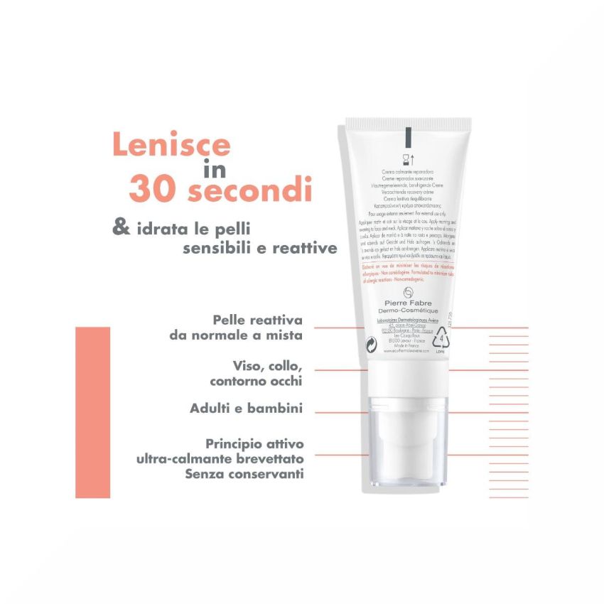 Avene Eau Thermale Crema Lenitiva Riequilibrante Tolerance Control - 40ml