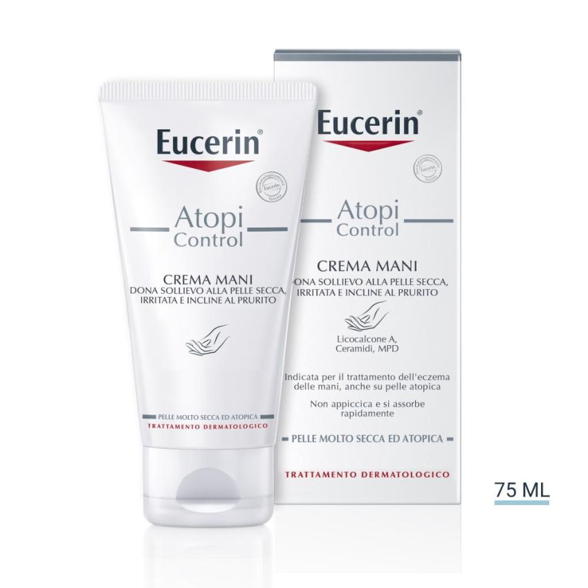 Eucerin AtopiControl Crema Mani Idratante e Protettiva - 75ml