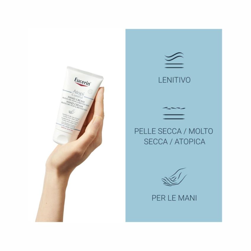 Eucerin AtopiControl Crema Mani Idratante e Protettiva - 75ml