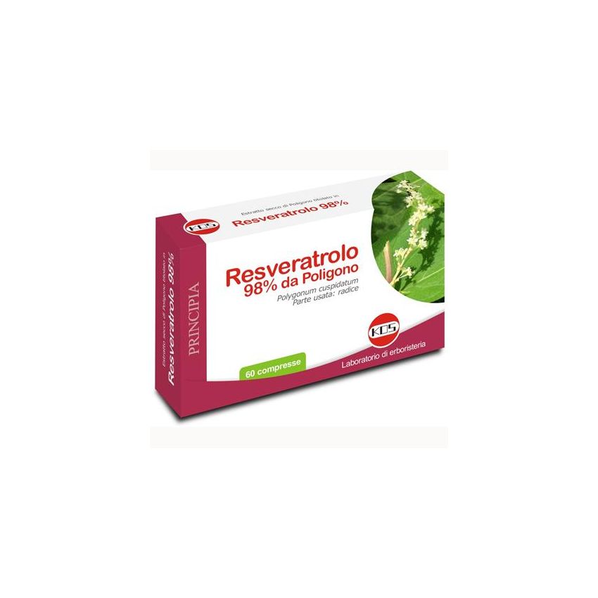 Kos Resveratrol 98% Supplemento in 60 Compresse