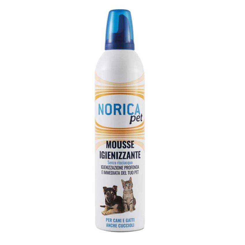 Mousse Igienizzante Norica Pet per Cani e Gatti, 400ml