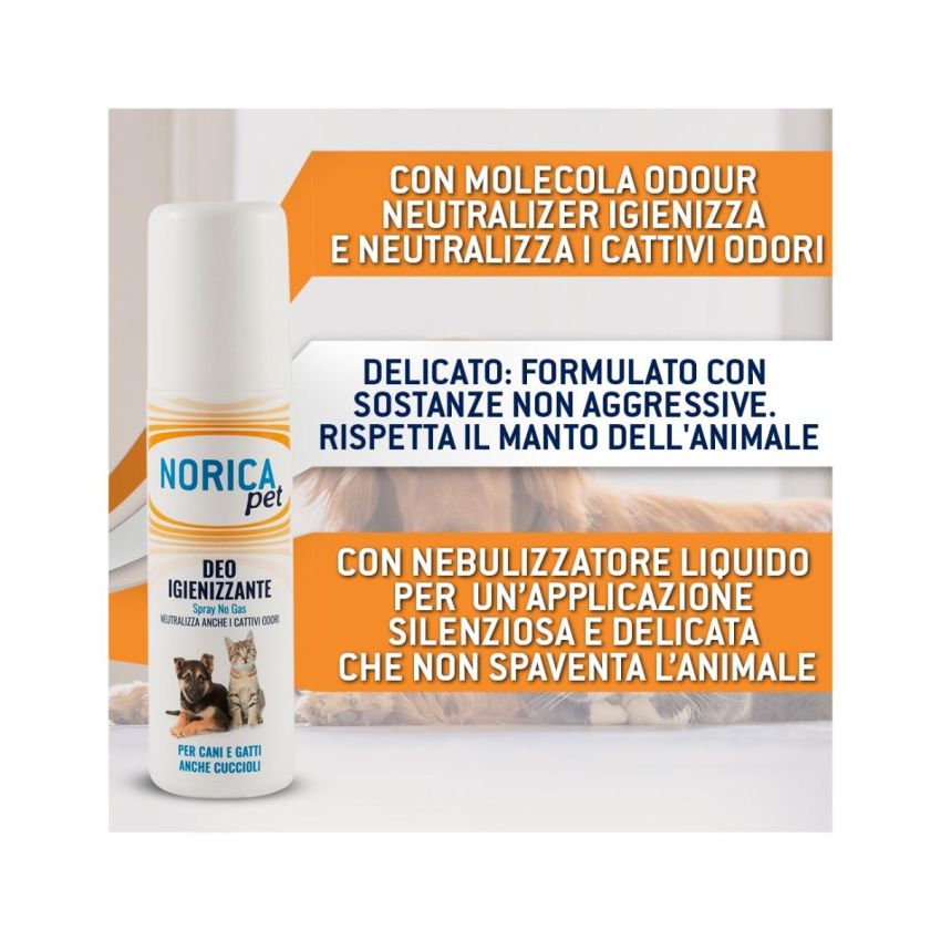 Norica Pet Deo Igienizzante per Cani e Gatti - 100ml