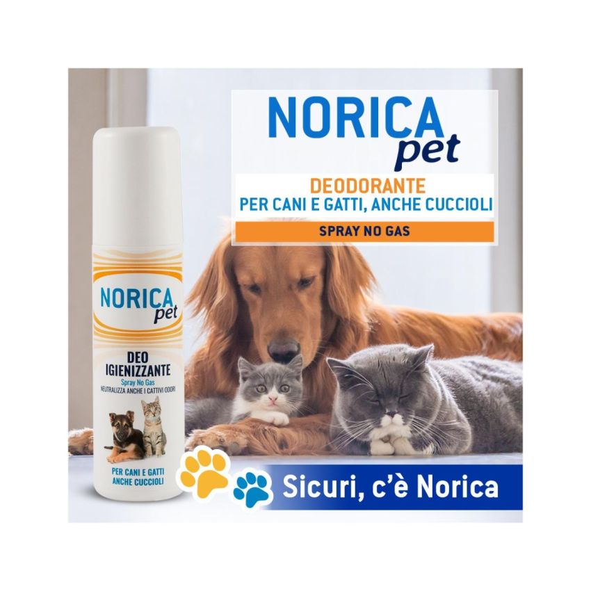 Norica Pet Deo Igienizzante per Cani e Gatti - 100ml