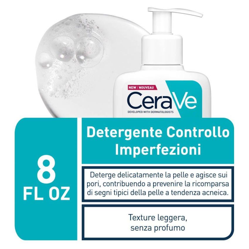 Cerave Detergente per il Controllo delle Imperfezioni, 236ml