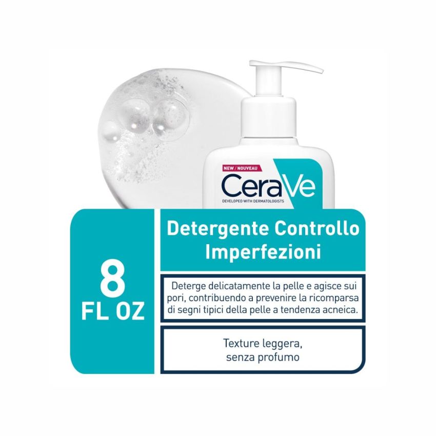 Cerave Detergente per il Controllo delle Imperfezioni, 236ml