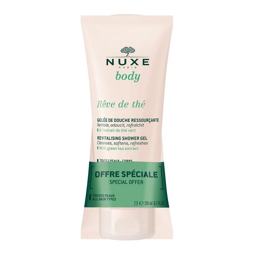 Nuxe Rêve De Thé Gel Doccia Rigenerante - Doppio Pack 200ml