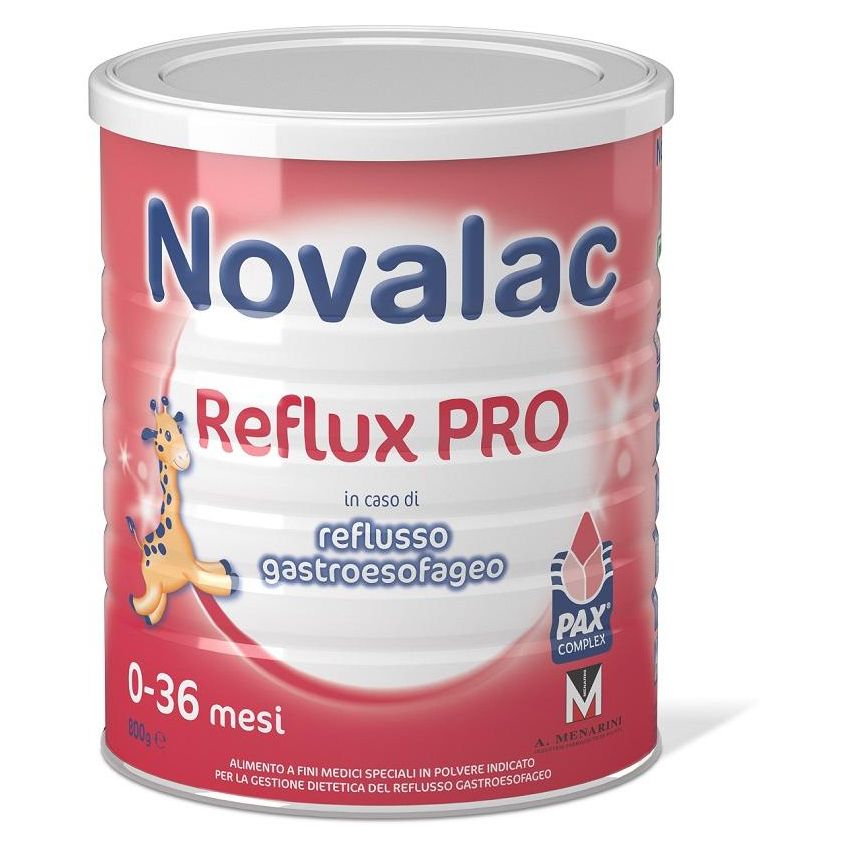 Novalac Reflux Pro 800g - Formula Anti-Reflusso per Neonati e Bambini