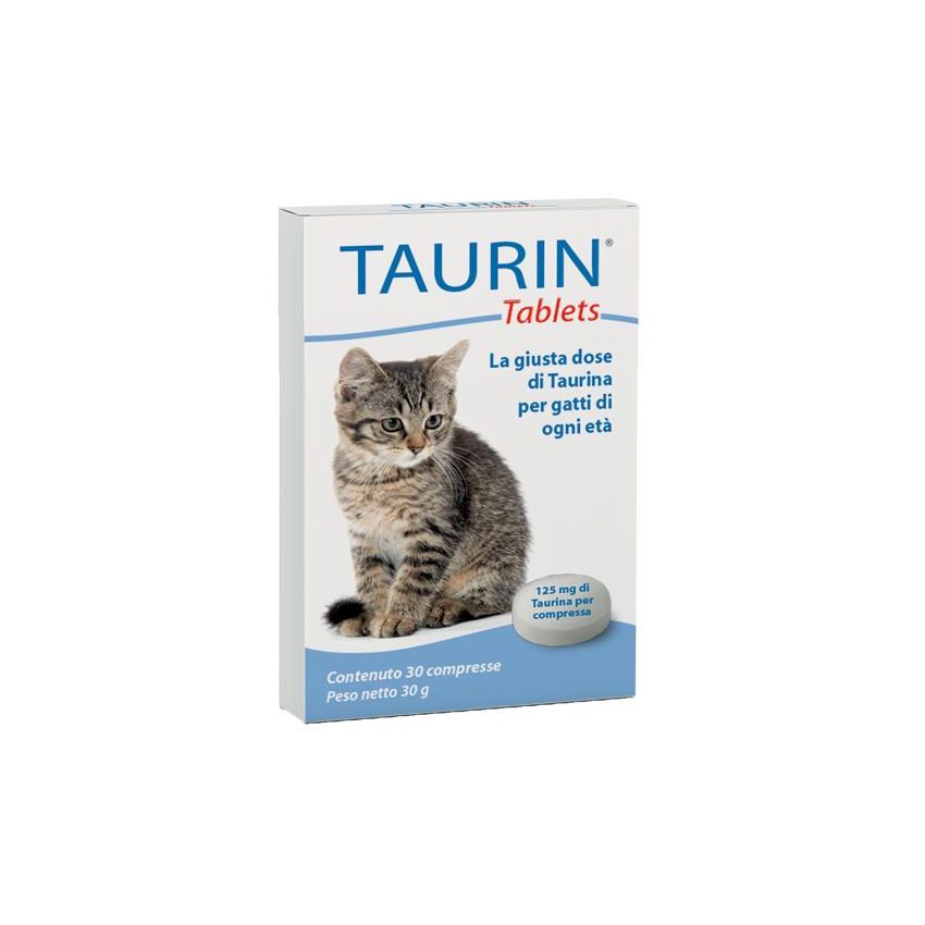 Taurin - Compresse Complementari al Mangime per Gatti - 30 pz