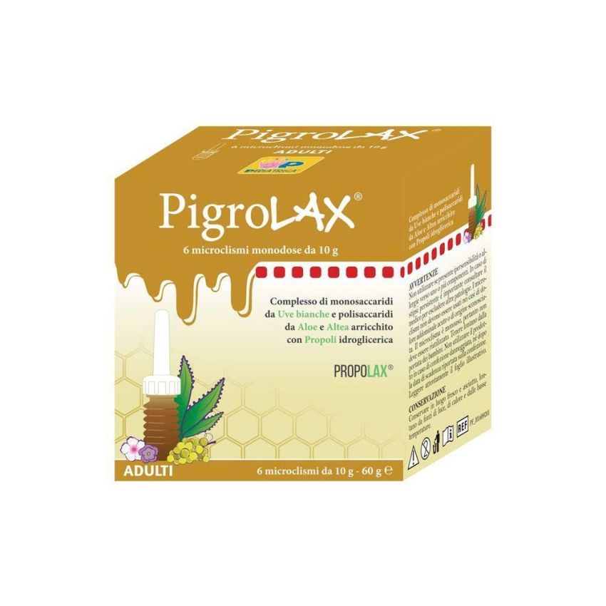 Pigrolax Adulti Microclisma - Confezione da 6 Pezzi da 10g