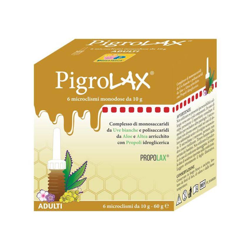 Pigrolax Adulti Microclisma - Confezione da 6 Pezzi da 10g