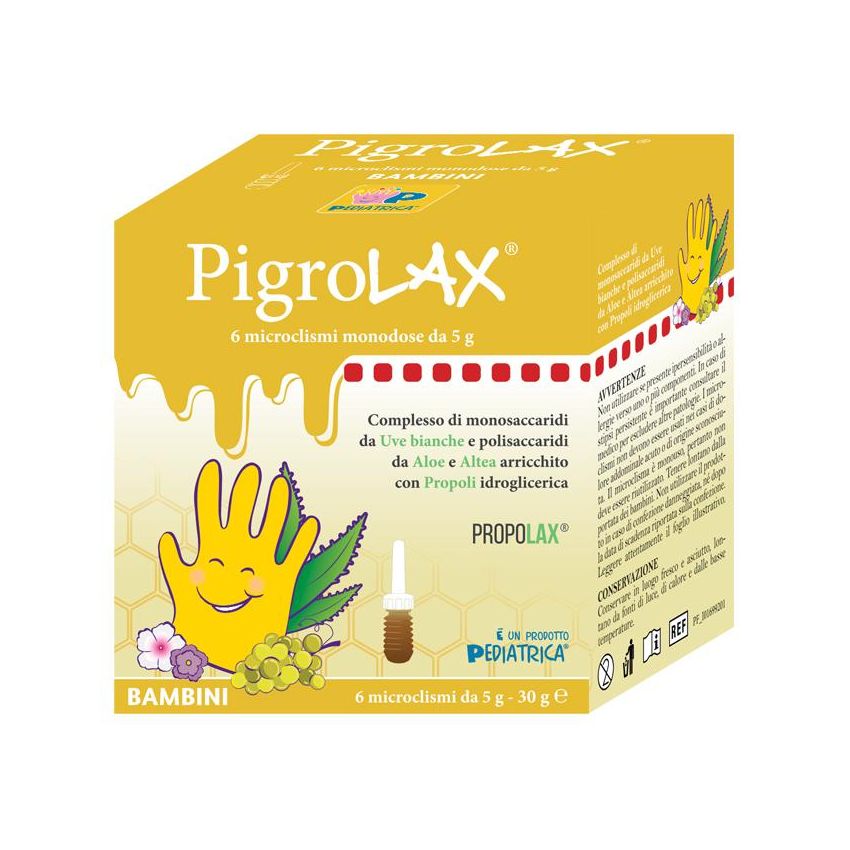 Pigrolax Microclisma per Bambini - Confezione da 6 Pezzi da 5g