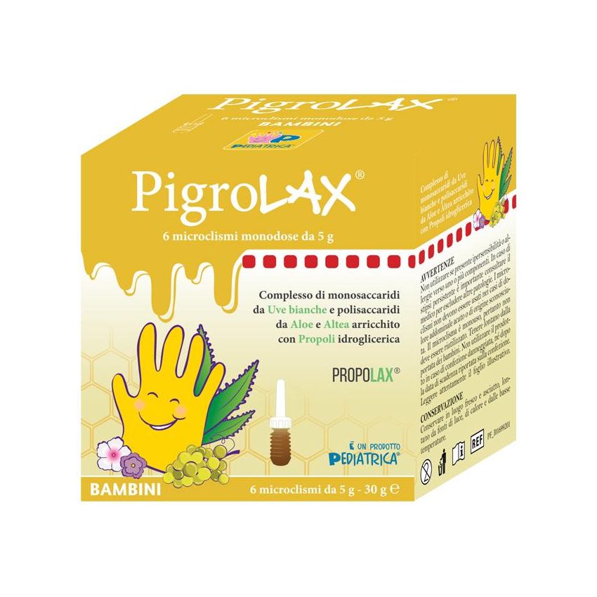 Pigrolax Microclisma per Bambini - Confezione da 6 Pezzi da 5g