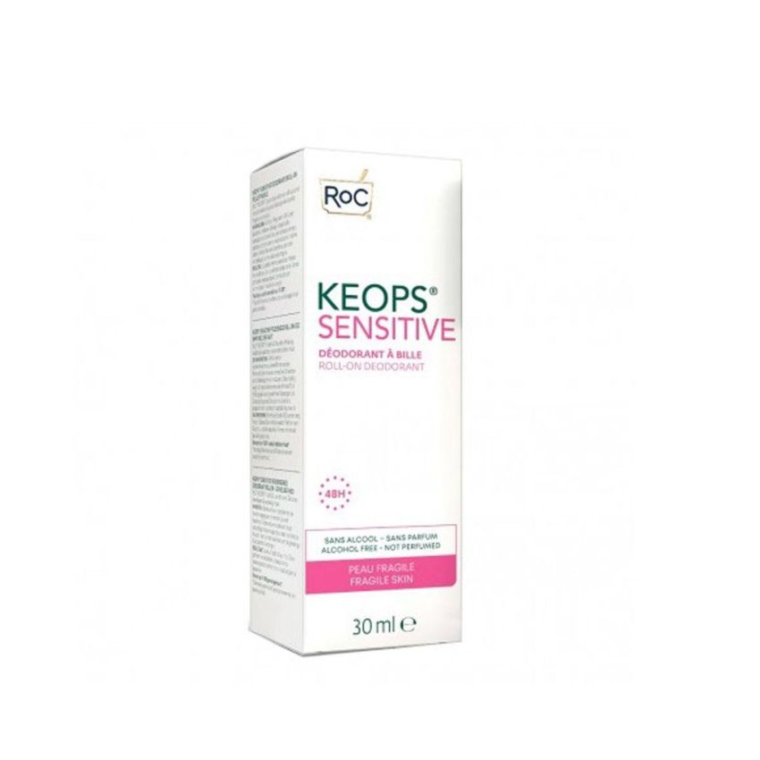 Roc Keops Sensitive Skin Deodorant Roll-On, 30ml
