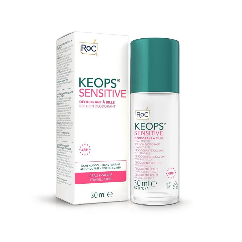 Roc Keops Sensitive Skin Deodorant Roll-On, 30ml