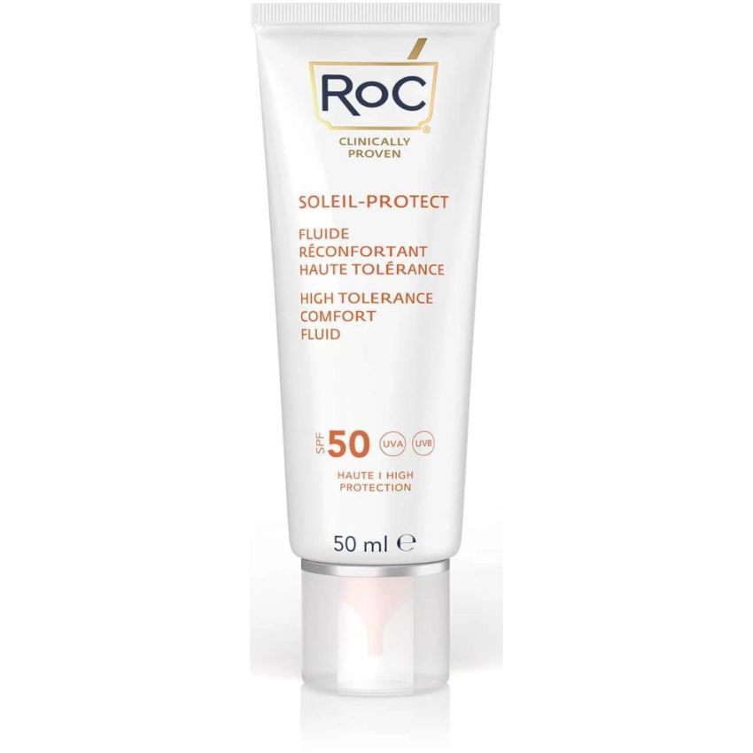 Roc Elevata Tollerabilità - Fluido Solare per Viso SPF50, 50ml