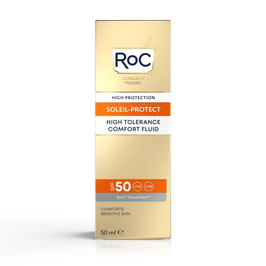 Roc Elevata Tollerabilità - Fluido Solare per Viso SPF50, 50ml