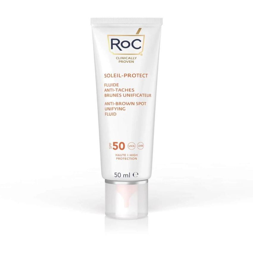 Roc Crema Solare Viso Anti-Macchie SPF50+ Uniformante, 50ml