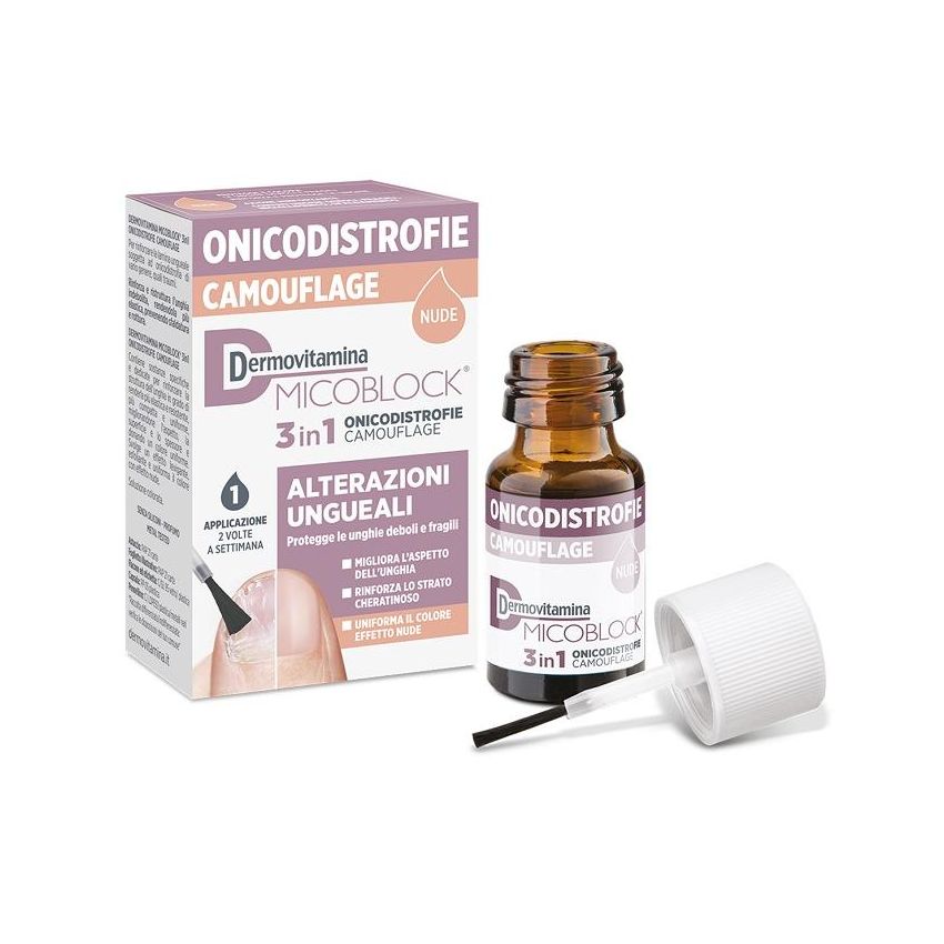 Dermovitamina Micoblock 3-in-1 Camouflage per Onicodistrofie, 8ml