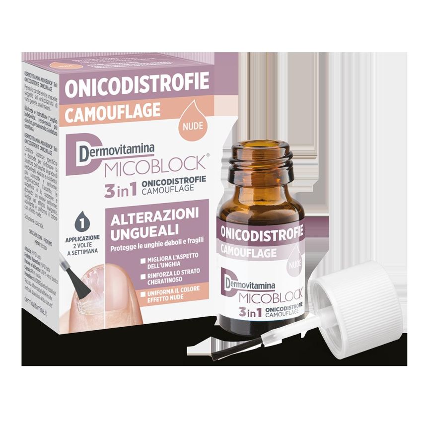 Dermovitamina Micoblock 3-in-1 Camouflage per Onicodistrofie, 8ml