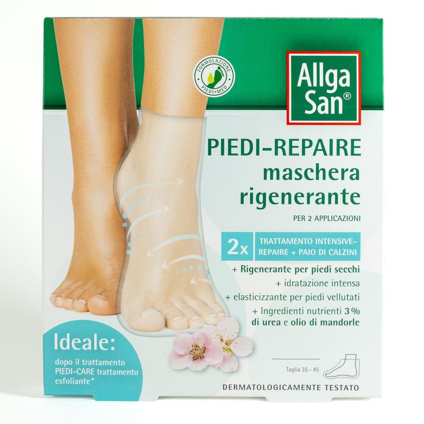 AllgaSan Maschera Rigenerante per Piedi, 28ml