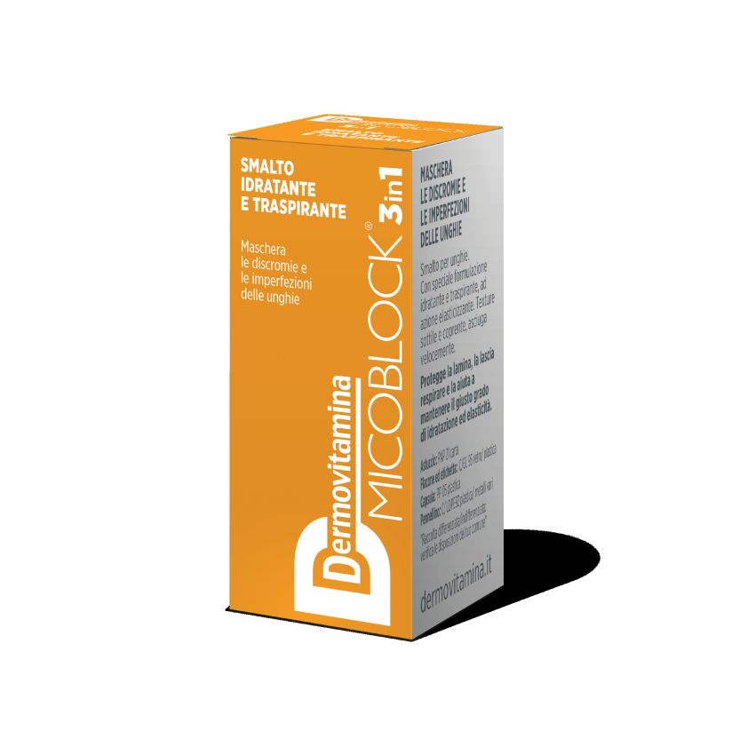 Dermovitamina Micoblock Smalto 3-in-1 Antimicotico Tono Giallo, 5ml