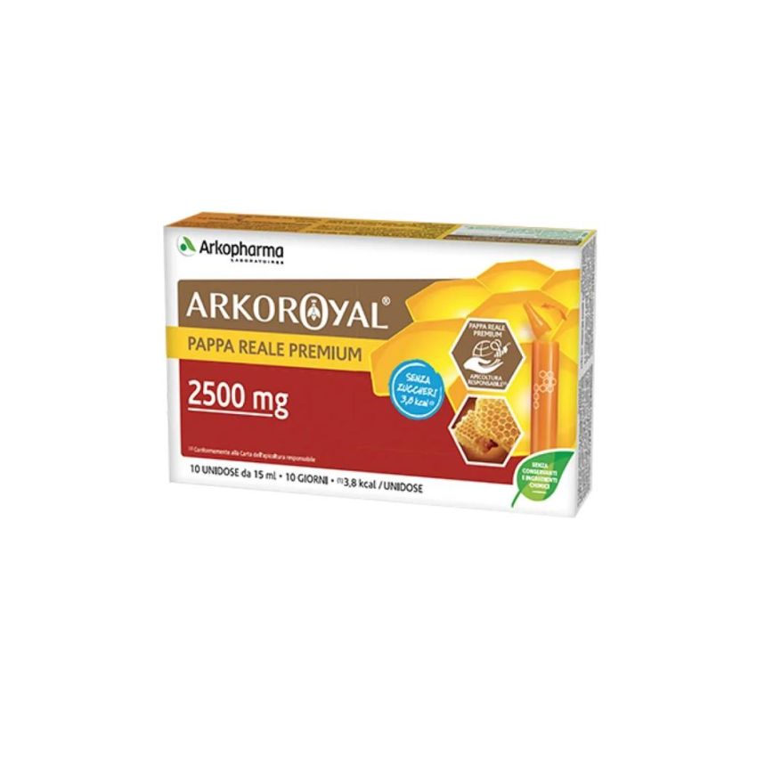 Arkopharma Arkoroyal Pappa Reale 2500mg - Fiale Senza Zucchero