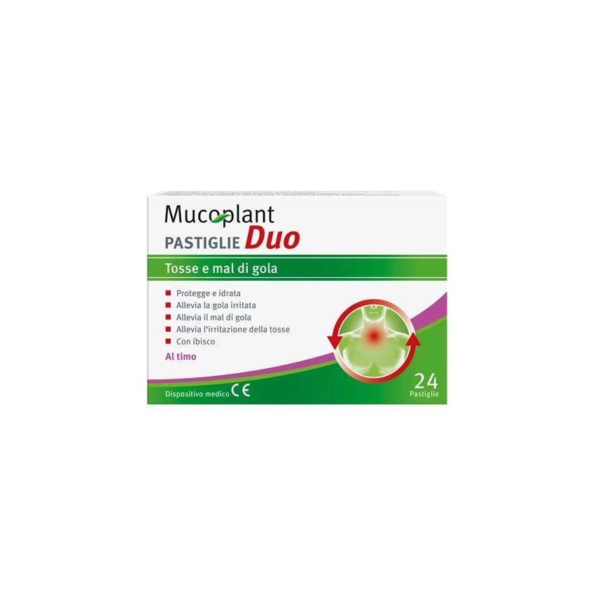 Mucoplant Duo Timo Pastiglie per la Gola - Confezione da 24 Pezzi