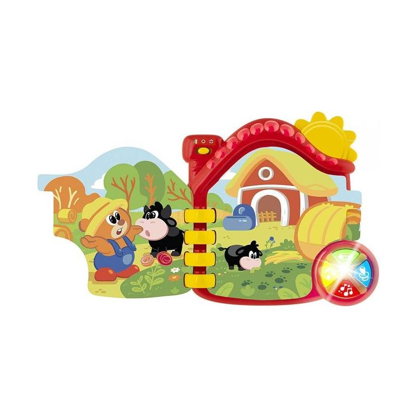 Chicco ABC Talking Book Game: Bilingual Italian/English Interactive Farm Adventure for 6+ Months Babies