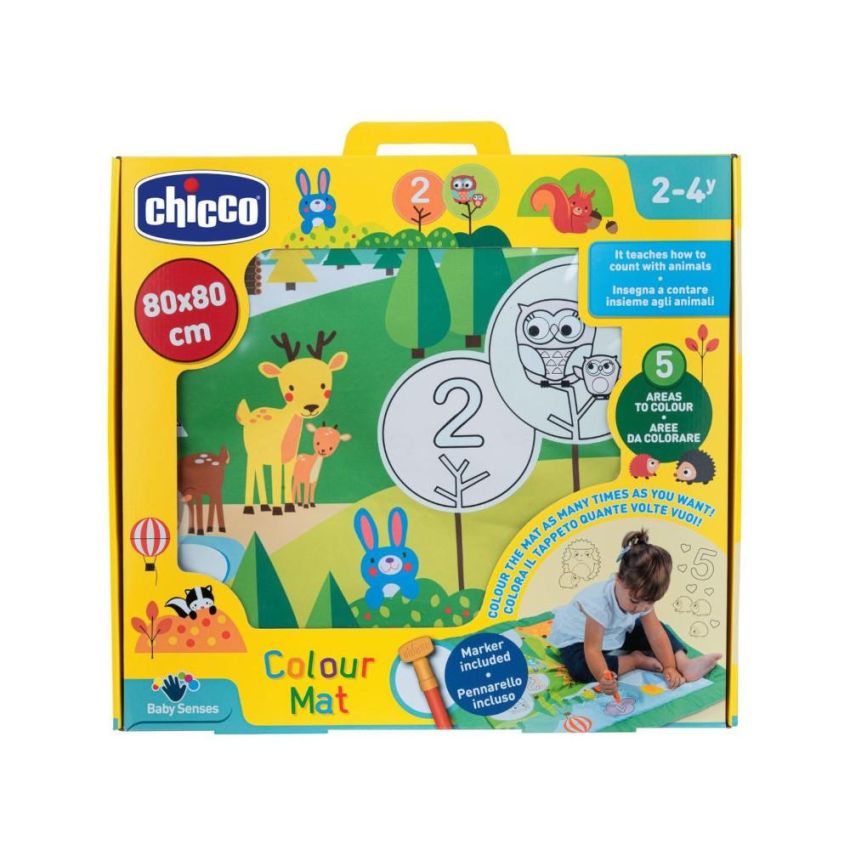 Chicco Tappeto Educativo con Colori e Numeri per Bambini di 2 Anni+