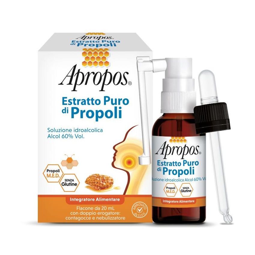 Apropos Pure Propolis Extract Spray con Contagocce - 20ml