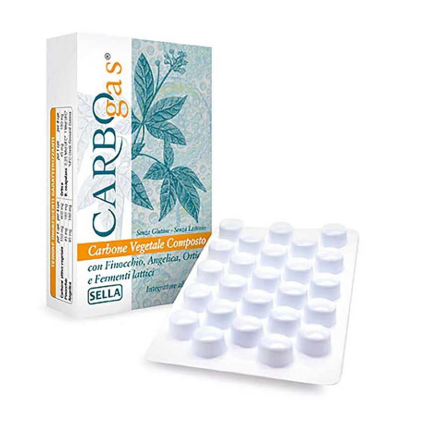 CarboGas - Compresse Anti-Gonfiore, 50 Pezzi