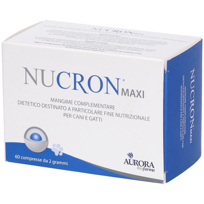 Nucron Maxi - Compresse Dietetiche per Cani e Gatti - 60 Compresse