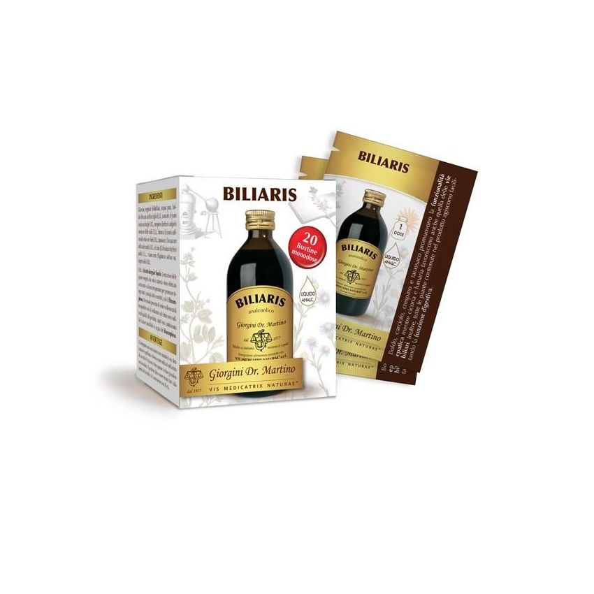 Dr Giorgini Biliaris - Integratore Liquido Analcolico per il Fegato - 20 Bustine