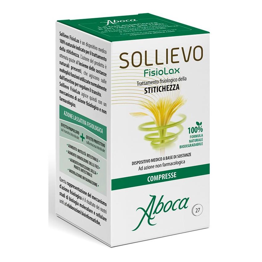 Aboca Fisiolax Sollievo - 27 Compresse per Regolazione Intestinale