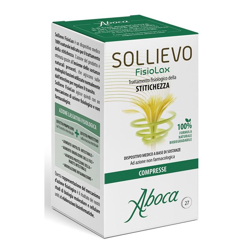 Aboca Fisiolax Sollievo - 27 Compresse per Regolazione Intestinale