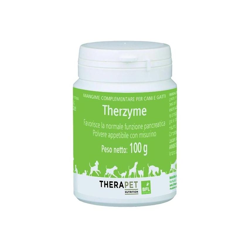 Therzyme - Polvere di Mangime Complementare per Cani e Gatti, 100g
